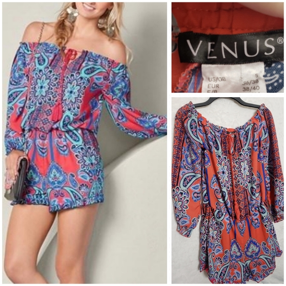venus off the shoulder romper